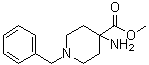 结构式 CAS# 57611-57-1, 4-氨基-1-苄基-4-哌啶羧酸甲酯