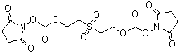 Bis[2-(succinimidooxycarbonyloxy)ethyl]sulfone molecular structure (CAS 57683-72-4)
