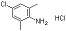 结构式 CAS# 5769-32-4, 4-氯-2,6-二甲基苯胺盐酸盐