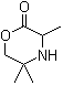 3,5,5-Trimethyl-2-morpholinone molecular structure (CAS 57765-62-5)