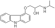 Carazolol molecular structure (CAS 57775-29-8)