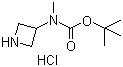 structure of CAS# 577777-20-9, tert-Butyl azetidin-3-yl(methyl)carbamate hydrochloride