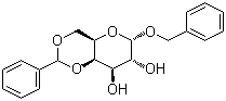苄基 4,6-O-亚苄基-alpha-D-吡喃半乳糖苷分子结构 (CAS 57783-86-5)