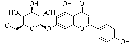 结构式 CAS# 578-74-5, 芹甙元-7-葡萄糖苷