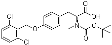 O-[(2,6-Dichlorophenyl)methyl]-N-[(1,1-dimethylethoxy)carbonyl]-N-methyl-L-tyrosine molecular structure (CAS 57817-43-3)