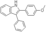 2-(4-Methoxyphenyl)-3-phenyl-1H-indole molecular structure (CAS 5782-11-6)