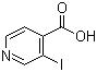 structure of CAS# 57842-10-1, 3-Iodoisonicotinic acid;3-Iodo-4-pyridinecarboxylic acid; 3-Iodopyridine-4-carboxylic acid