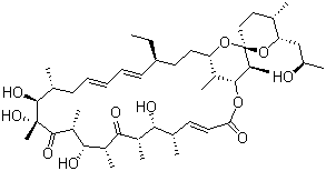结构式 CAS# 579-13-5, 寡霉素 A