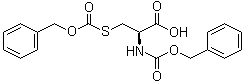 structure of CAS# 57912-35-3, N,S-Bis(benzyloxycarbonyl)-L-cysteine;NSC 88487