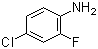 4-Chloro-2-fluoroaniline molecular structure (CAS 57946-56-2)