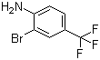 结构式 CAS# 57946-63-1, 4-氨基-3-溴三氟甲苯; 2-溴-4-三氟甲基苯胺; 3-溴-4-氨基三氟甲苯