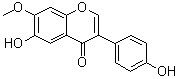 6-Hydroxy-3-(4-hydroxyphenyl)-7-methoxy-4H-1-benzopyran-4-one molecular structure (CAS 57960-04-0)