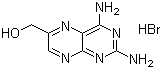 structure of CAS# 57963-59-4, 2,4-Diamino-6-pteridinemethanol hydrobromide;2,4-Pteridinediamine-6-methanol hydrobromide