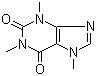 Caffeine molecular structure (CAS 58-08-2)