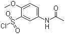 5-Acetylamino-2-methoxybenzenesulfonyl chloride molecular structure (CAS 5804-73-9)