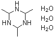 结构式 CAS# 58052-80-5, 六氢-2,4,6-三甲基-1,3,5-三嗪三水合物