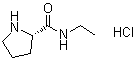 (S)-N-Ethyl-2-pyrrolidinecarboxamide monohydrochloride molecular structure (CAS 58107-62-3)