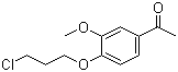 structure of CAS# 58113-30-7, 1-[4-(3-Chloropropoxy)-3-methoxyphenyl]ethanone
