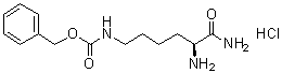 N6-Carbobenzoxy-L-lysinamide monohydrochloride molecular structure (CAS 58117-53-6)