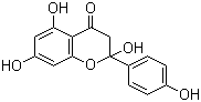 结构式 CAS# 58124-18-8, 2-羟基柚皮素; 2,3-二氢-2,5,7-三羟基-2-(4-羟基苯基)-4H-1-苯并吡喃-4-酮
