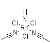 三(乙腈)三氯铑分子结构 (CAS 58166-91-9)