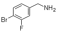 4-Bromo-3-fluorobenzenemethanamine molecular structure (CAS 581812-99-9)