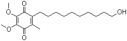 structure of CAS# 58186-27-9, Idebenone;2-(10-Hydroxydecyl)-5,6-dimethoxy-3-methyl-cyclohexa-2,5-diene-1,4-dione; CV 2619