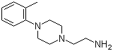structure of CAS# 58334-09-1, 4-(2-Methylphenyl)-1-piperazineethanamine;2-(4-o-Tolyl-piperazin-1-yl)ethylamine
