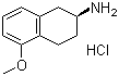 structure of CAS# 58349-17-0, (S)-2-Amino-5-methoxytetralin hydrochloride;(S)-2-Amino-5-methoxytetrahydronaphthalene hydrochloride