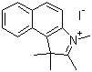 1,1,2,3-四甲基-1H-苯并[e]吲哚鎓碘化物分子结构 (CAS 58464-25-8)