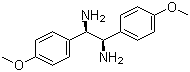 1R,2R-1,2-Di(4'-methoxyphenyl)-1,2-diaminoethan molecular structure (CAS 58520-04-0)