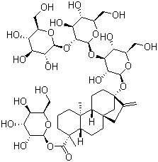 Rebaudioside A molecular structure (CAS 58543-16-1)