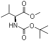 structure of CAS# 58561-04-9, N-(tert-Butoxycarbonyl)-L-valine methyl ester;Boc-valine methyl ester