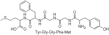 Tyrosylglycyl-glycyl-phenylalanyl-methionine molecular structure (CAS 58569-55-4)