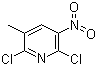 结构式 CAS# 58596-88-6, 2,6-二氯-3-甲基-5-硝基吡啶
