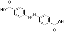 偶氮苯-4,4'-二羧酸分子结构 (CAS 586-91-4)