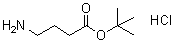 结构式 CAS# 58640-01-0, 4-氨基丁酸叔丁基酯盐酸盐