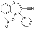 5-(acetyloxy)-4-phenyl-1-Benzothiepin-3-carbonitrile molecular structure (CAS 5866-53-5)