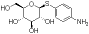 4-Aminophenyl 1-thio-beta-D-glucopyranoside molecular structure (CAS 58737-22-7)