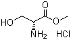 structure of CAS# 5874-57-7, D-Serine methyl ester hydrochloride