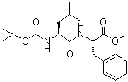 structure of CAS# 5874-73-7, N-tert-Butoxycarbonyl-L-leucyl-L-phenylalanine methyl ester;Boc-Leu-Phe-OMe