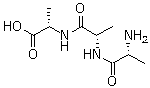 structure of CAS# 5874-89-5, D-Alanyl-L-alanyl-L-alanine;N-(N-D-Alanyl-L-alanyl)alanine