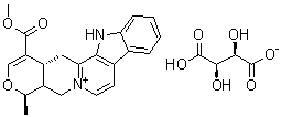 蛇纹石素酒石酸氢盐分子结构 (CAS 58782-36-8)