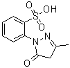 1-(2-磺基苯基)-3-甲基-5-吡唑啉酮分子结构 (CAS 58862-38-7)
