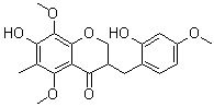 7,2'-Dihydroxy-5,8,4'-trimethoxy-6-methylhomoisoflavanone molecular structure (CAS 588706-67-6)