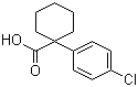 1-(4-氯苯)-1-环己烷羧酸分子结构 (CAS 58880-37-8)