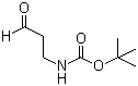 structure of CAS# 58885-60-2, (3-Oxopropyl)carbamic acid tert-butyl ester