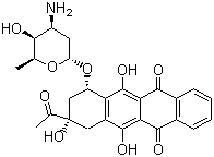 Idarubicin molecular structure (CAS 58957-92-9)