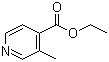 structure of CAS# 58997-11-8, 3-Methyl-4-pyridinecarboxylic acid ethyl ester;3-Methyl-isonicotinic acid ethyl ester ; 3-Methylisonicotinic acid ethyl ester; Ethyl 3-methylisonicotinate