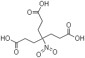 structure of CAS# 59085-15-3, Nitromethanetrispropionic acid;4-(2-Carboxyethyl)-4-nitroheptanedioic acid